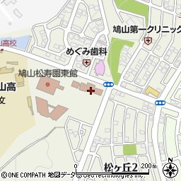 鳩山町役場　文化財分室周辺の地図