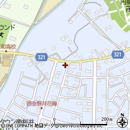埼玉県春日部市西金野井747周辺の地図