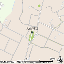 大生神社周辺の地図