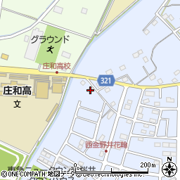 埼玉県春日部市西金野井438周辺の地図