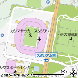 カシマサッカーミュージアム周辺の地図