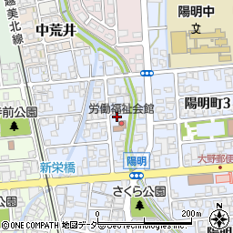 福井県大野市陽明町4丁目709-2周辺の地図