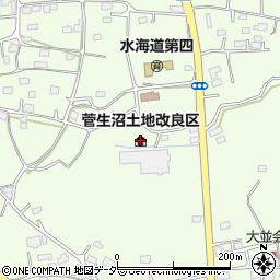 菅生沼土地改良区周辺の地図