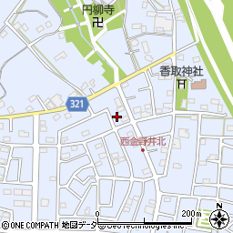 埼玉県春日部市西金野井657周辺の地図