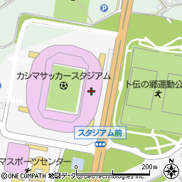 カシマサッカーミュージアム周辺の地図