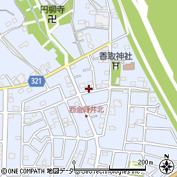 埼玉県春日部市西金野井869周辺の地図