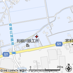 埼玉県春日部市上柳453周辺の地図