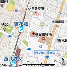 秩父市役所財務部　ＦＭ推進課周辺の地図