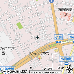 埼玉県春日部市小渕1358-3周辺の地図