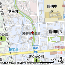 福井県大野市陽明町4丁目709-5周辺の地図