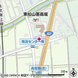 東松山市役所　高坂区画整理事務所周辺の地図
