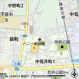 福井県大野市中荒井町1丁目703周辺の地図