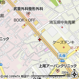 吉野家１７号線上尾店周辺の地図