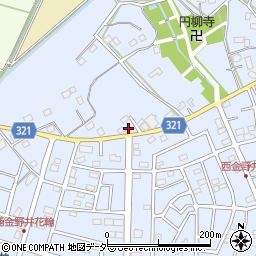 埼玉県春日部市西金野井713周辺の地図