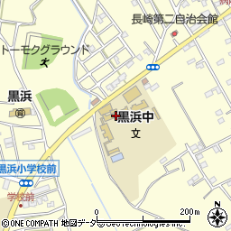 蓮田市立黒浜中学校周辺の地図