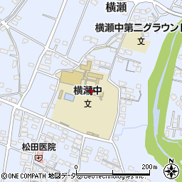 横瀬町立横瀬中学校周辺の地図