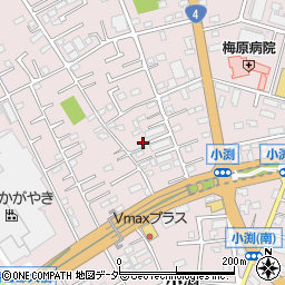 埼玉県春日部市小渕1361-1周辺の地図