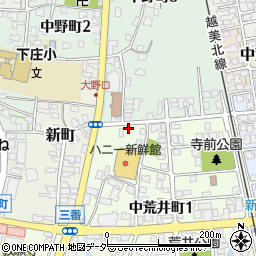 福井県大野市中荒井町1丁目715周辺の地図