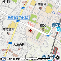 秩父地方庁舎周辺の地図