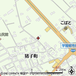 茨城県牛久市猪子町815-2周辺の地図