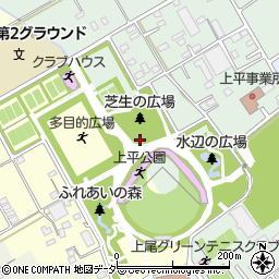 上平公園トイレ周辺の地図