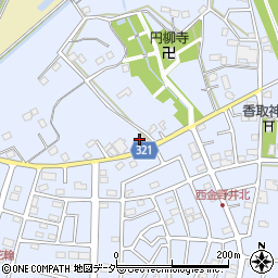 埼玉県春日部市西金野井720周辺の地図