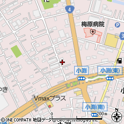 埼玉県春日部市小渕1406-3周辺の地図