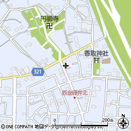 埼玉県春日部市西金野井866周辺の地図