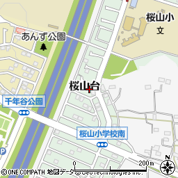 埼玉県東松山市桜山台周辺の地図