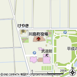 川島町役場　水道企業庁舎・上下水道課周辺の地図