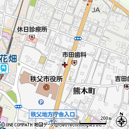 オオシマ補聴器センター秩父本店周辺の地図