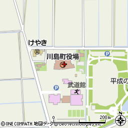 川島町役場　子育て支援課・子育て支援周辺の地図