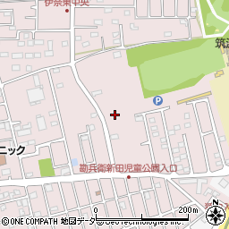 茨城県つくばみらい市伊奈東周辺の地図