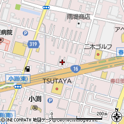 埼玉県春日部市小渕192-13周辺の地図