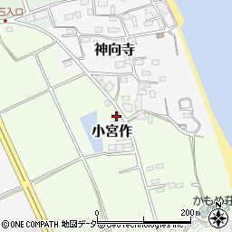 茨城県鹿嶋市小宮作664周辺の地図