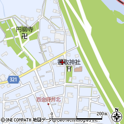 埼玉県春日部市西金野井875周辺の地図