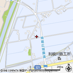 埼玉県春日部市上柳557周辺の地図