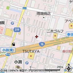 埼玉県春日部市小渕192-11周辺の地図