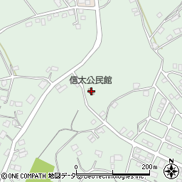 信太公民館周辺の地図