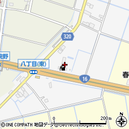 埼玉県春日部市八丁目1178周辺の地図