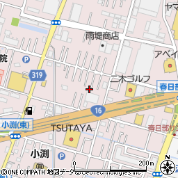 埼玉県春日部市小渕227-7周辺の地図