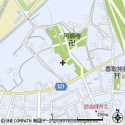 埼玉県春日部市西金野井665周辺の地図