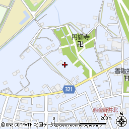 埼玉県春日部市西金野井670周辺の地図