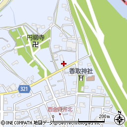 埼玉県春日部市西金野井878周辺の地図