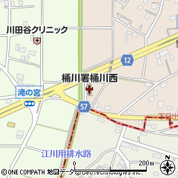 埼玉県央広域消防本部　桶川西分署周辺の地図