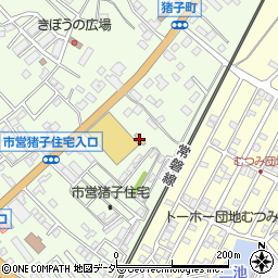 ぐるぐる大帝国牛久店周辺の地図