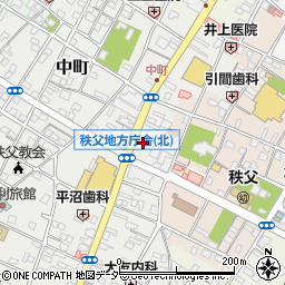 東和銀行秩父支店周辺の地図