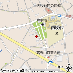埼玉県春日部市内牧2461周辺の地図