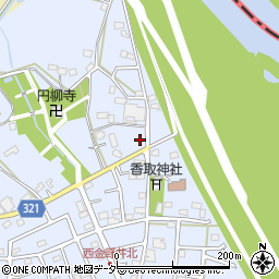埼玉県春日部市西金野井883周辺の地図