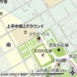 上平公園テニスコート周辺の地図
